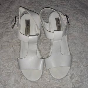Bulky White Steve Madden Sandals
